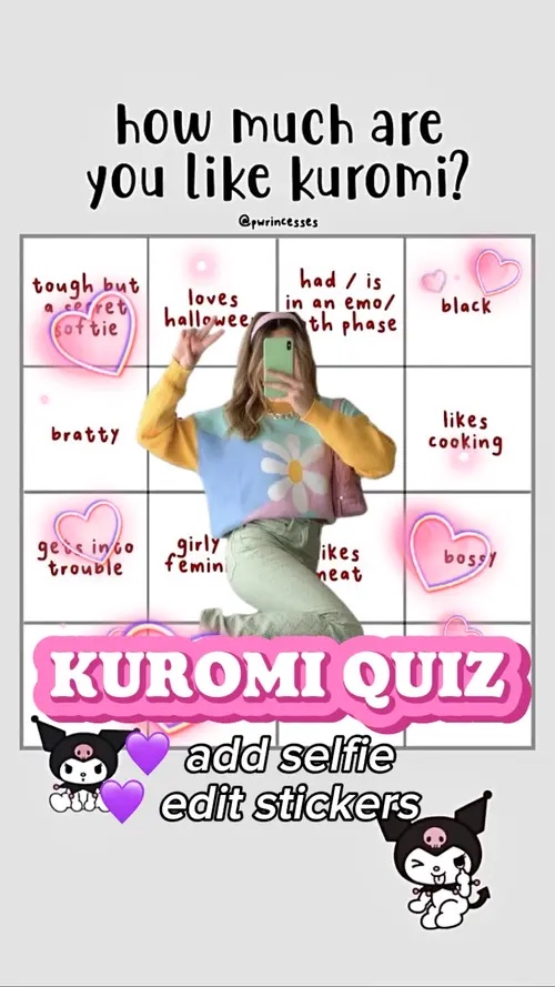 kuromi quiz template