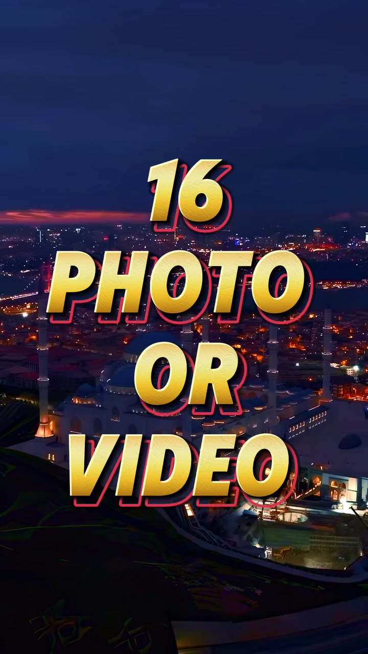 16 foto ou vídeo 