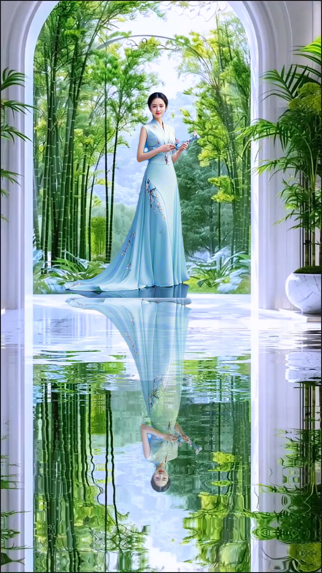 Reflexión en el agua