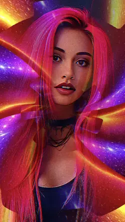 Neon flash overlay