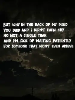 The back of my mind