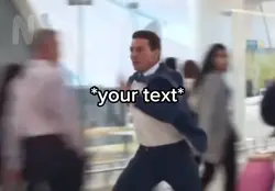 Guy running meme
