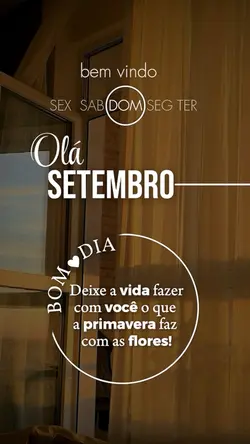 BEM VINDO SETEMBRO