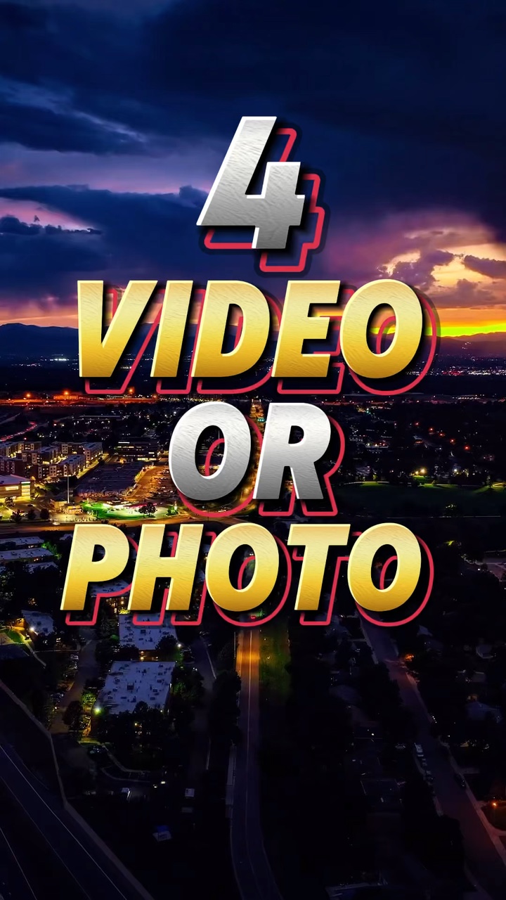 4 Video oder Foto 
