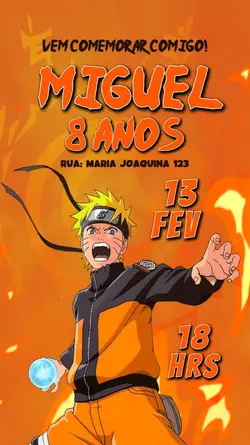 CONVITE NARUTO