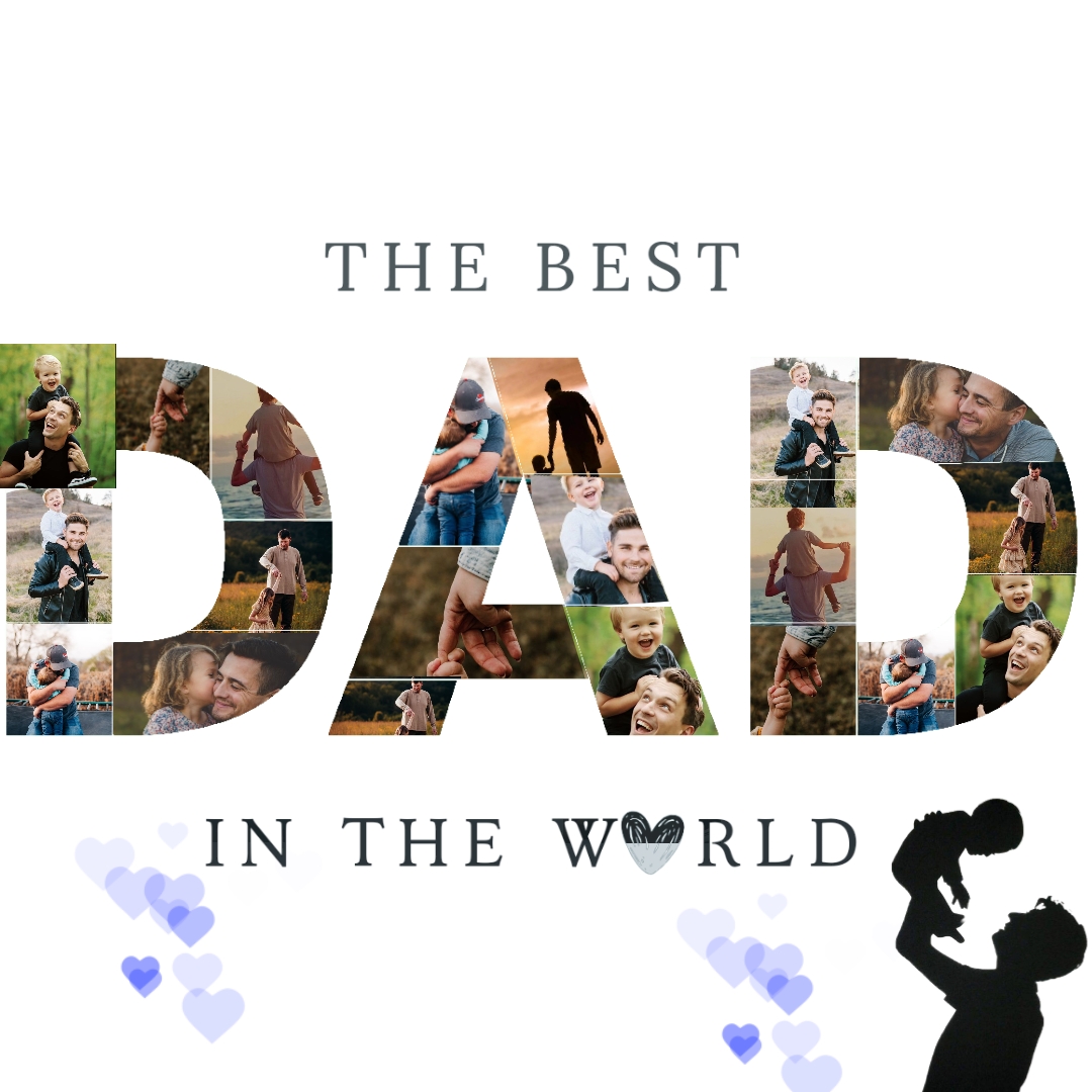 Dad collage