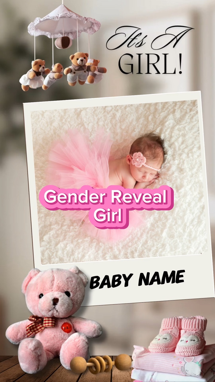 Gender Reveal Girl 