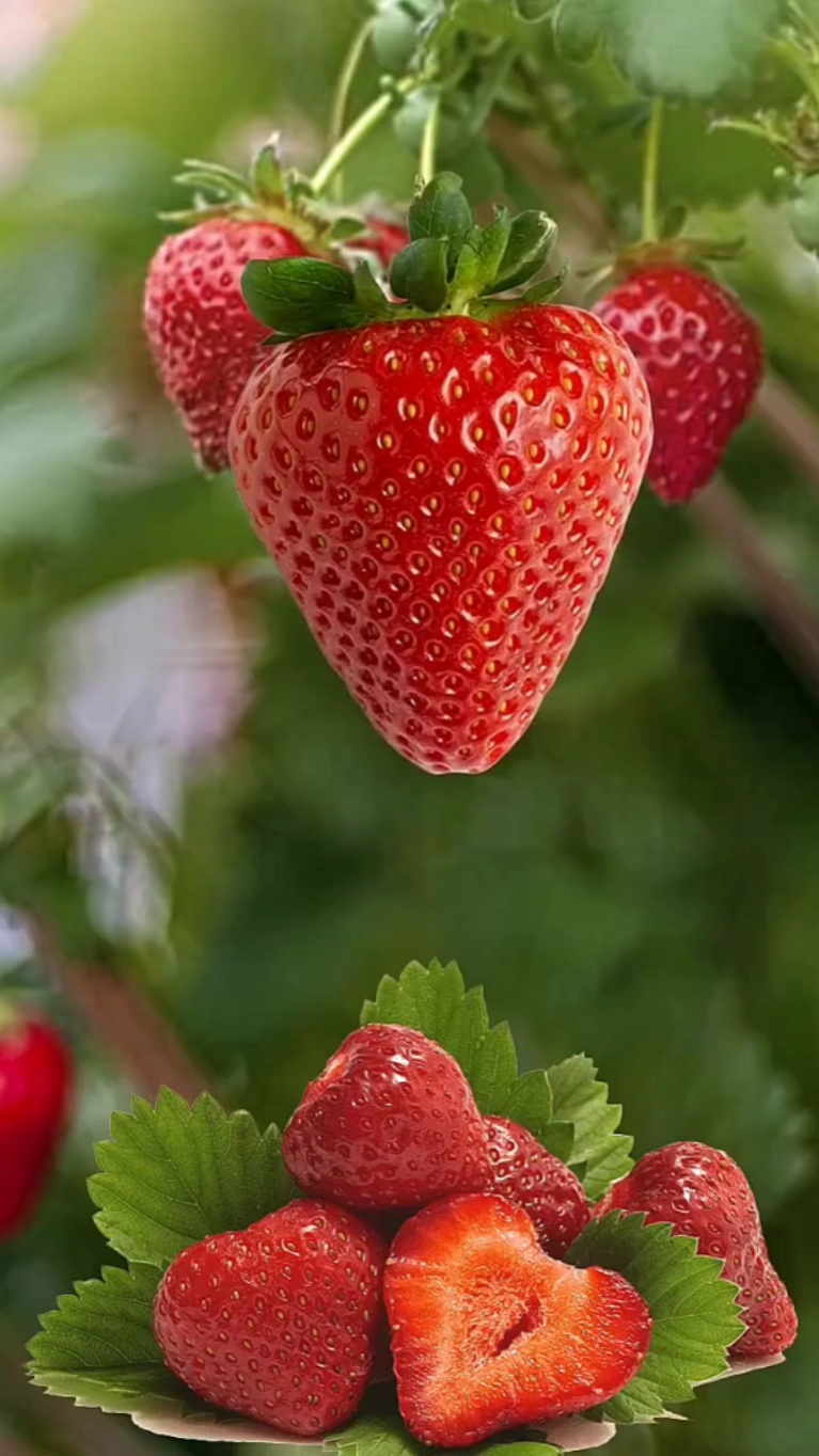 Fraise qui tombe 