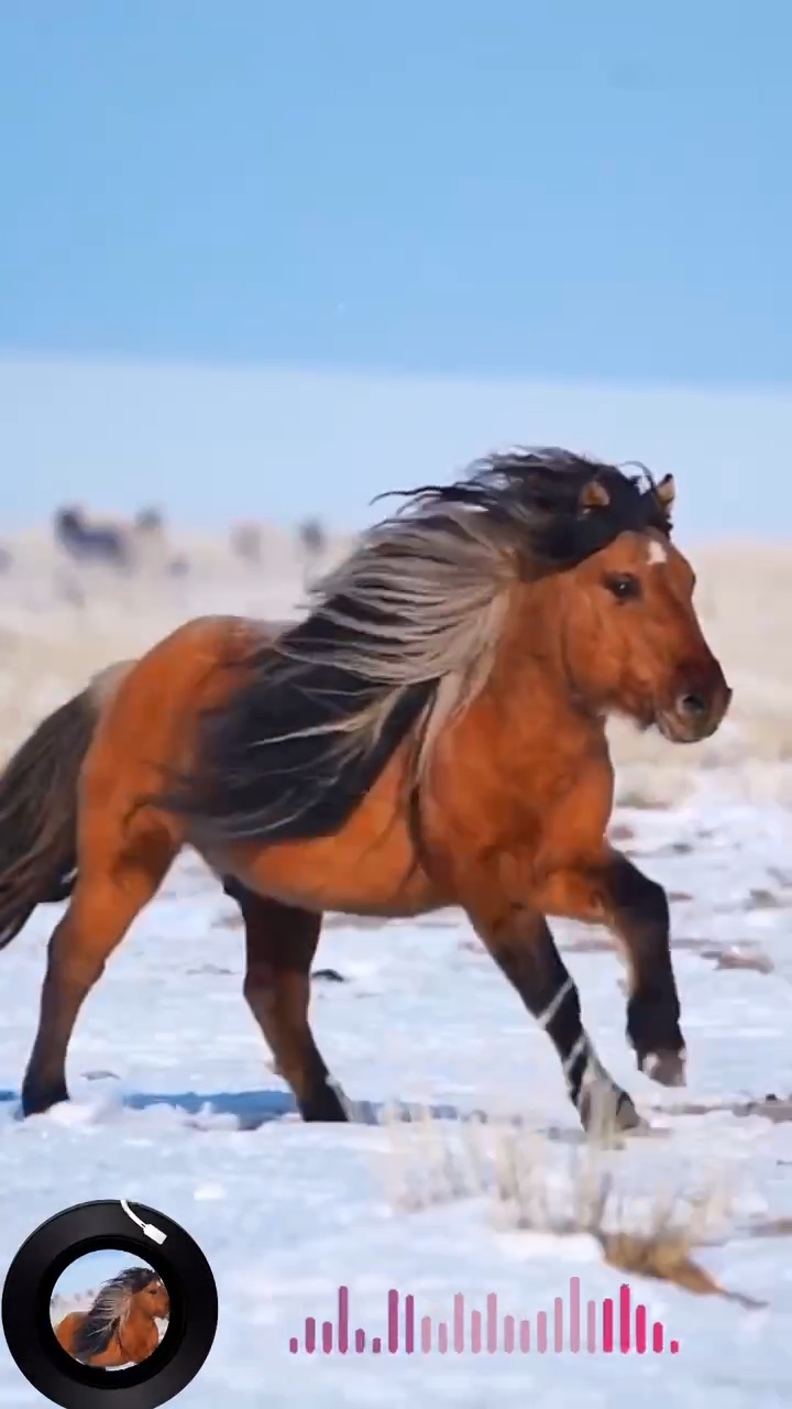 Running horse