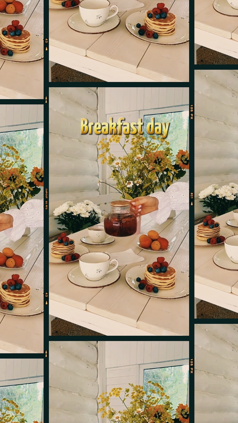 Día de desayuno de vlog