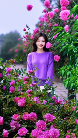 Among the flowers