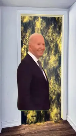Joe Biden Boos Door