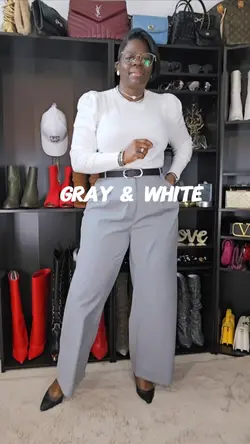 Gray & White