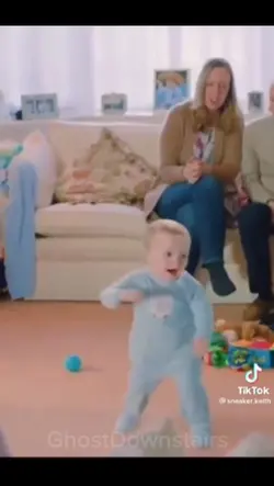 Baby breakdancing