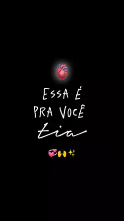 pra você tia
