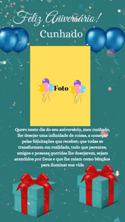 Parabéns cunhado 