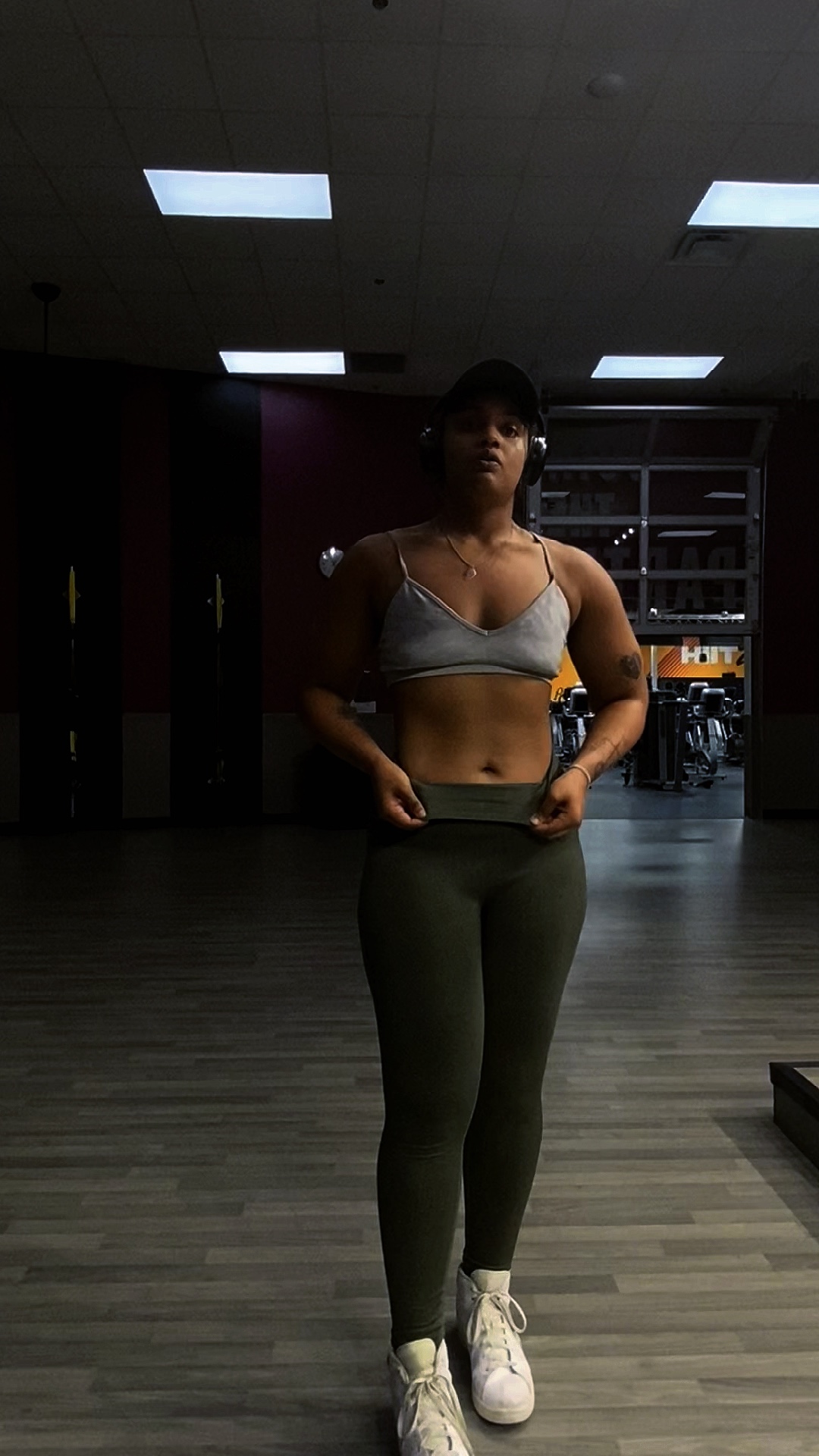 Gym posing