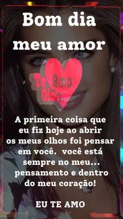 Bom dia meu amor