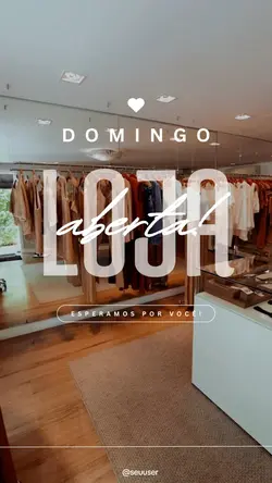 Domingo loja aberta 