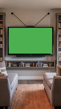 tv tela verde