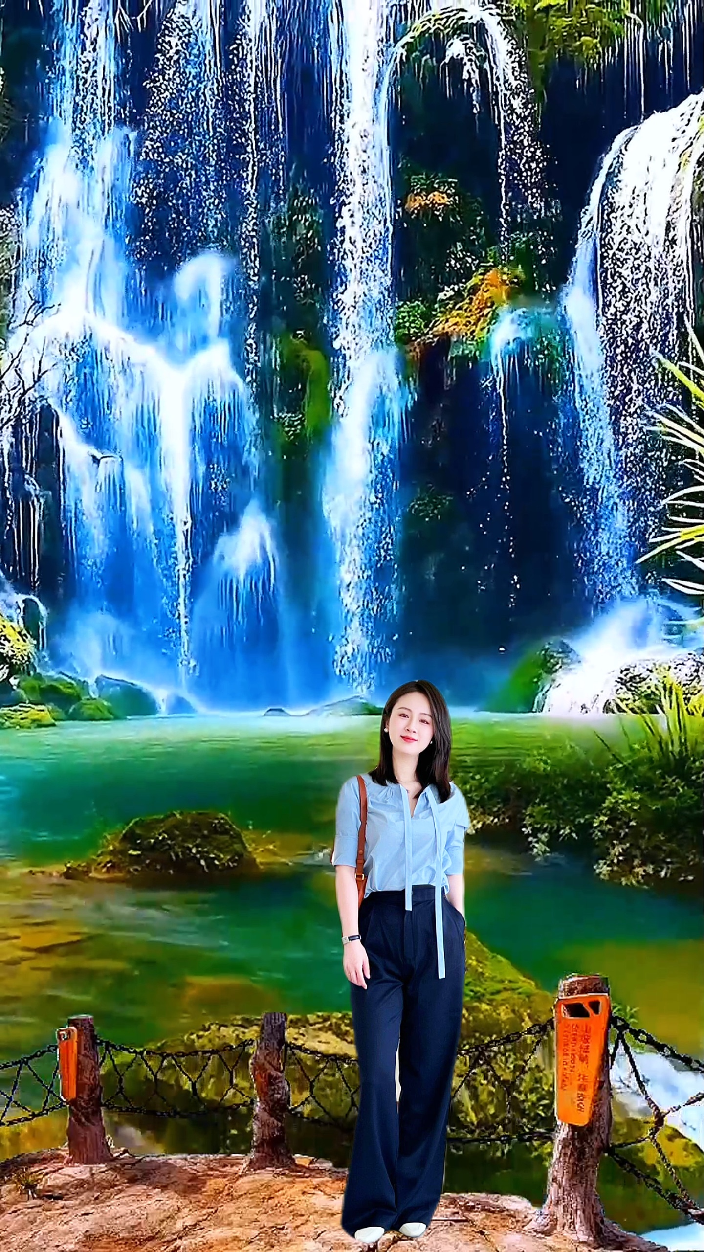 Pemandangan air terjun