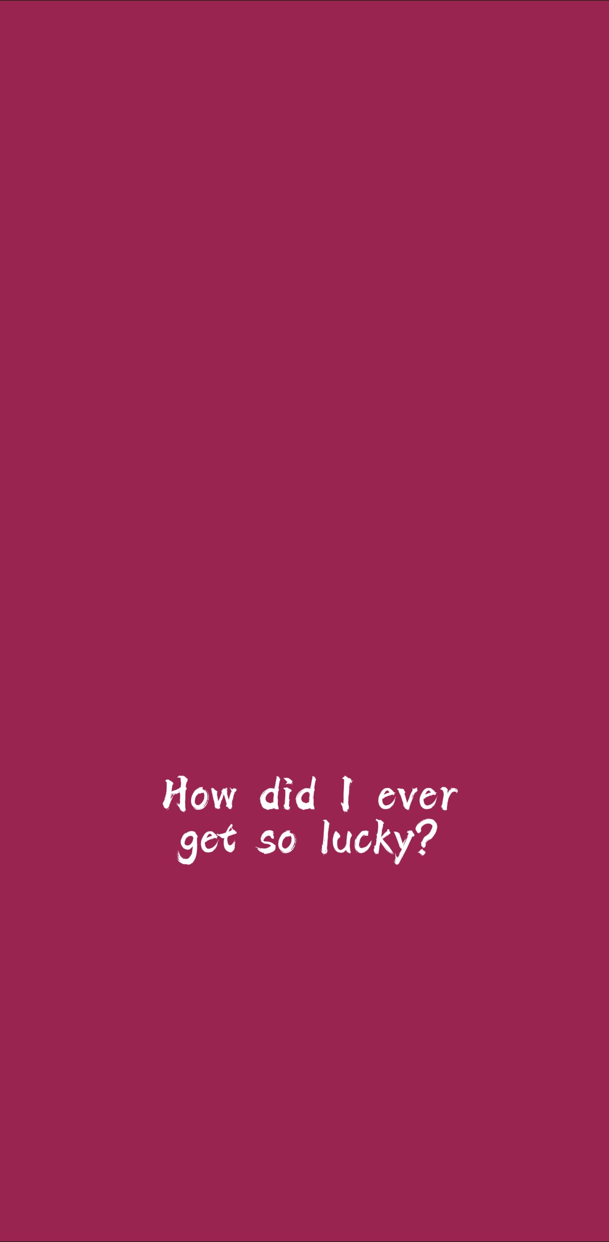 so lucky