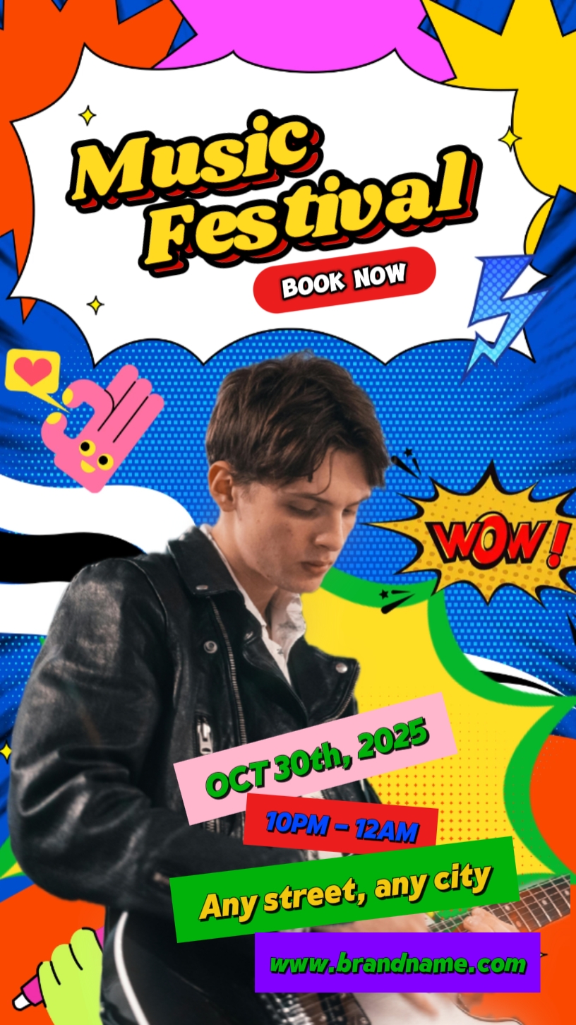 Pop Art Style festival de música IG bobinas