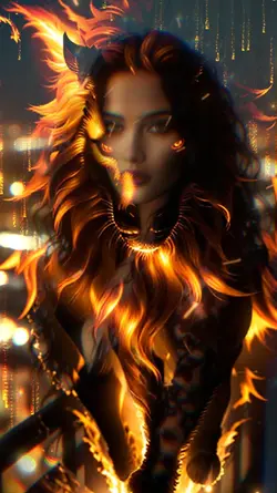 fire Lion photo