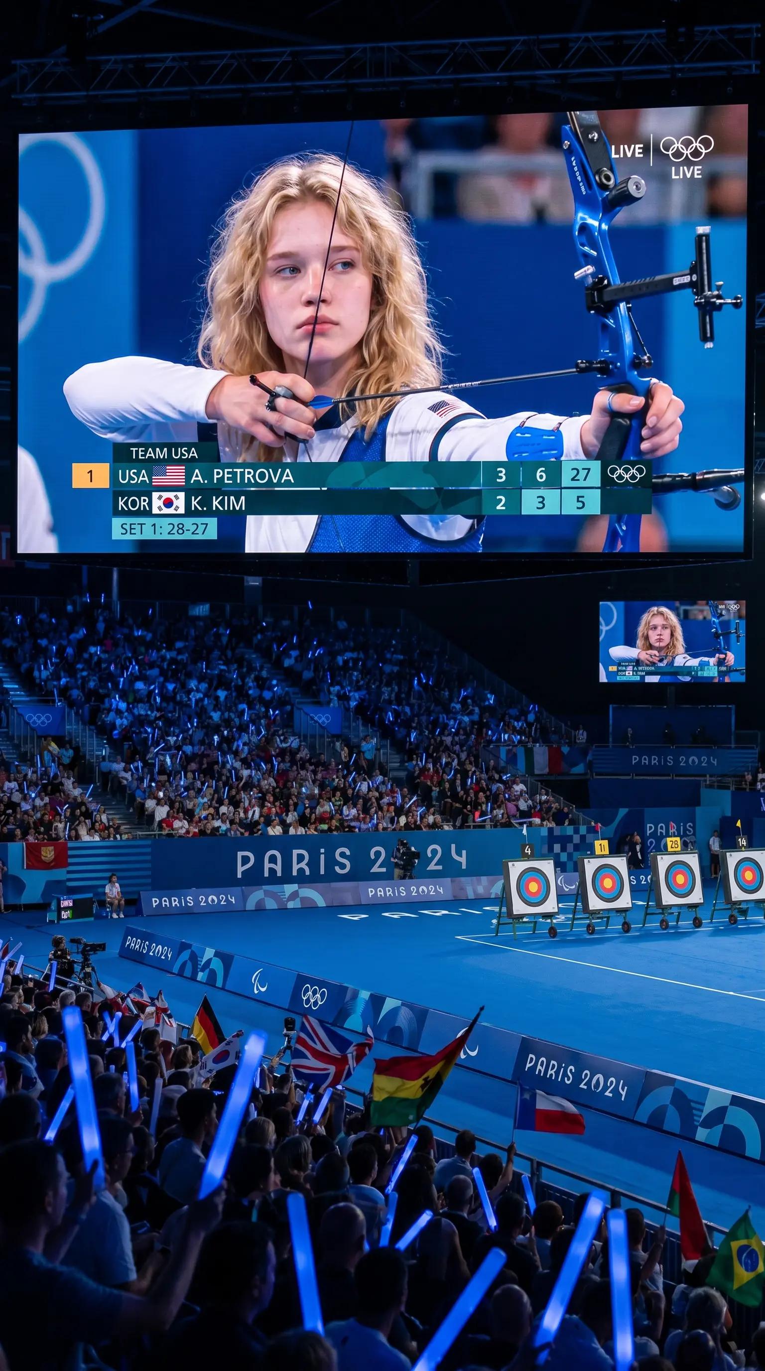 Social Media - Olympic Archery Live Screen