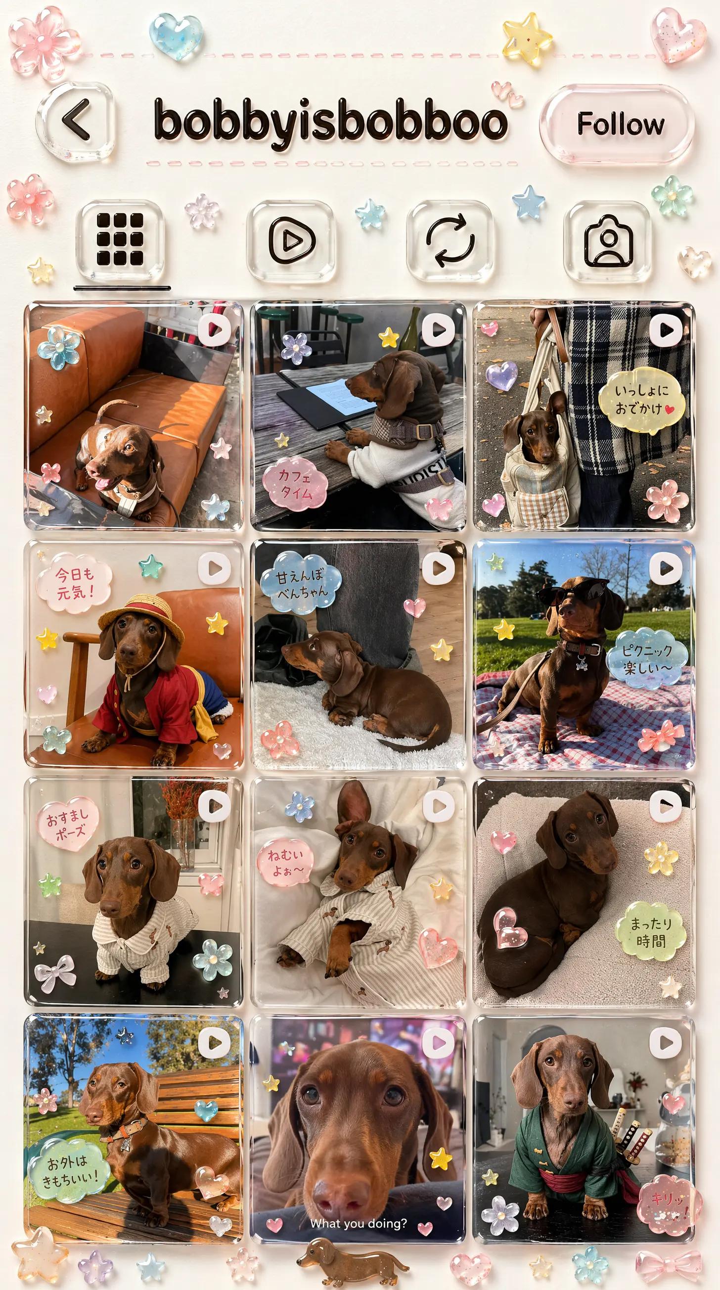 GPT JP-Kawaii Instagram UI