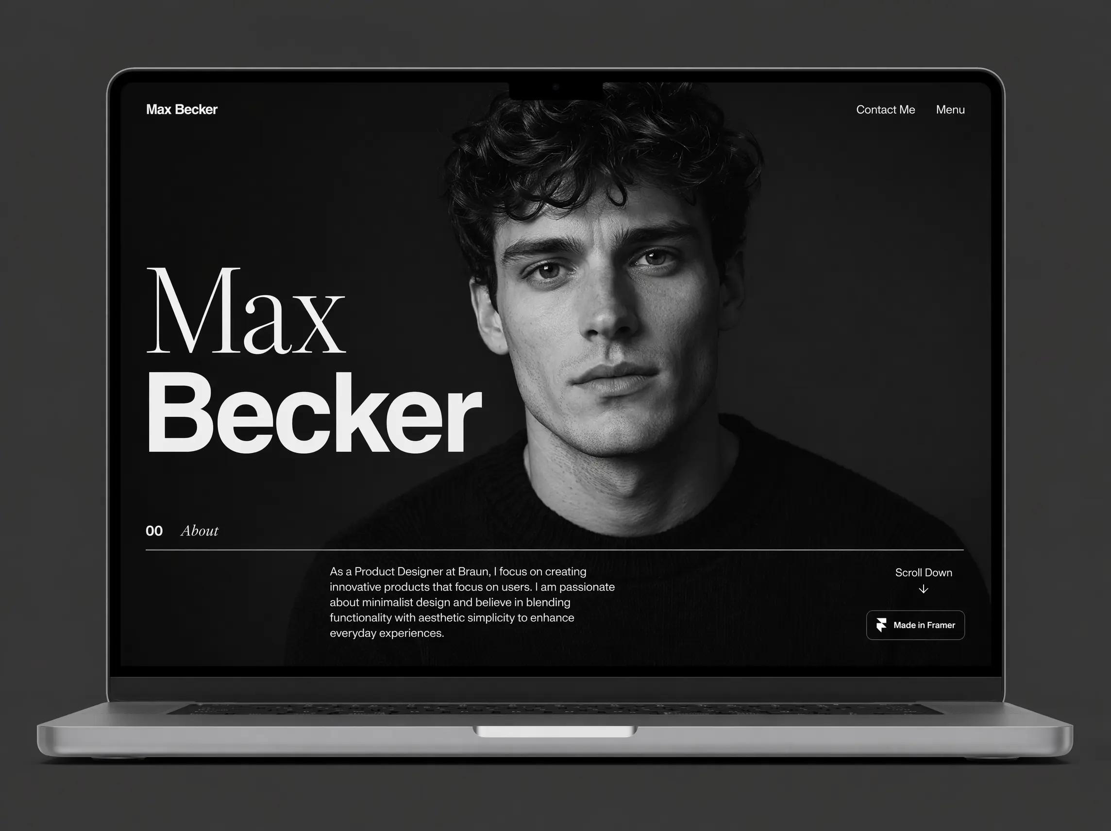 Website-Monochrome Portfolio