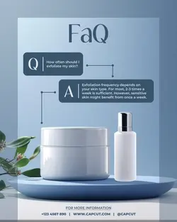 Skincare Frequently asked question for Social Media Post