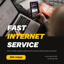 Internet Service Promotion Instagram Post