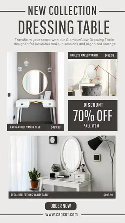 Dressing Table Display Product Instagram Story