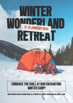 Non-marketing Winter Camp Blue Minimalist