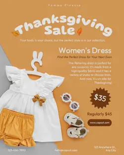 Thanksgiving Sale Instagram Post Potrait