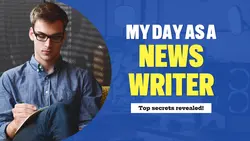 My Day as an News Writer YouTube Thumbnail - Vlog