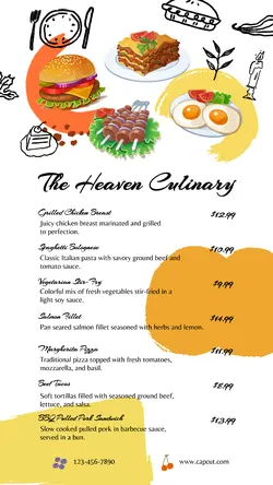 Food Menu List Tiktok Post