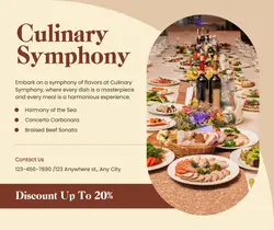 Culinary Discount Promotion Facebook Post