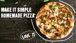 MAKE PIZZA HOMEMADE YOUTUBBE THUMBNAIL