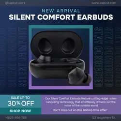 Electronic Earbuds Promotion Instagram Post