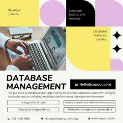 Business Database management display Simplicity