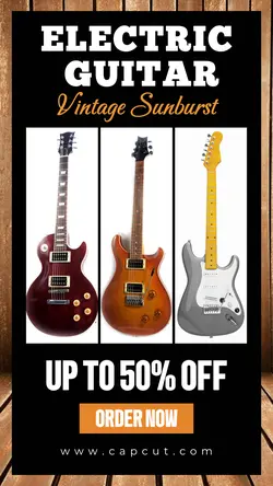 Electric Guitar Sale Promotion Instagram story