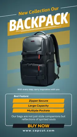 Fashion Backpack Instagram Story