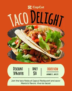 Food Taco Promotion Instagram Post 