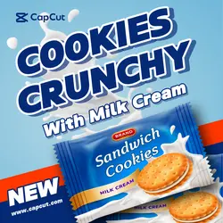 Food and Beverage Cookies Crunchy With Milk