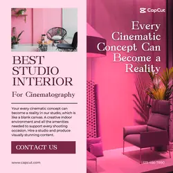 Furniture Studio Interior Pink Promotion Instagram Post
