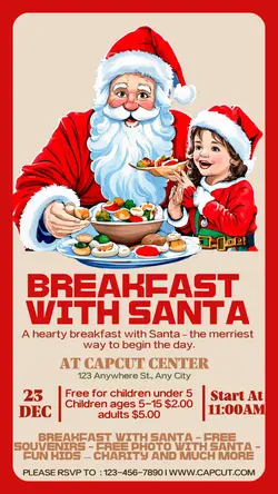 Christmas festival Breakfast With Santa