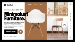 Minimalist Furniture Promotion Website