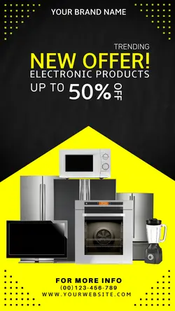 Simple Electronics Portrait Poster
